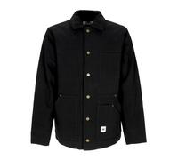 Cat, Homme, Vestes, Noir, Taille: L Veste de Travail en Toile avec Col en Velours