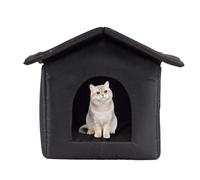Cat House - 30 cm Cat Cave - Kitten Shelter - Waterproof Insulated Outdoor Pet Shelter for Cats Made with Non-Slip Base and Secure Enclosure, Ideal for Patios Balconies Apartments and Pet Households