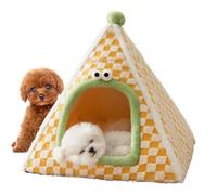 Cat House Bed - Indoor Enclosed Tent | Safety Warm House, Pet Hut for Small Medium Breed, Soft Plush Dog Cat Cave Winter Bed, Portable Feline Shelter for Kitten Puppy Living Room