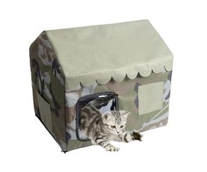 Cat House - Chats Cooling House | Maisons Glaciaires Pour Animaux De Compagnie | Abri De Chaton Extérieur | Cave Fermée Isolée | Animaux De Compagnie Fournitures Pour Chatons En Plein Air Utilise Le B