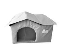 Cat House, Cooling Pet Rest Cave, 17.72x13.39x14.17 inches Foldable Ventilated Furry Grotto for Cat and Dog House, Indoor, Outdoor, Hot Cold Weather, Balcony, Living Room,Comfort