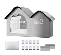 Cat House, Cooling Pet Shelter, Insulated Design with Ice Packs, Breathable Summer Retreat, Portable Comfort Structure for Travel, Warm Weather Use, 23.62x14.96x16.54 inches