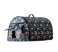 Cat House for Cold Weather Outdoors, Elevated Outdoor Cat House, Cat Shelter for Cats Outside, Heated Outdoor Cat House for Winter, Outdoor Cat House for Multiple Cats, Cat House with Enclosed Porch