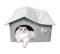 Cat House Lit de refuge pour animaux domestiques, Hideaway pour chats mous | Ventilation de grotte pour animaux de compagnie en plein air pour chat et chiens pliants, tente de chat chaude pour petits