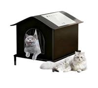 Cat House - Oxford Cloth, Rainproof Cold-Resistant Enclosed Warm Pet Tent | Large Space Cat Shelter with Stand for Home Garden Yard Patio Porch Balcony Lawn Kitten