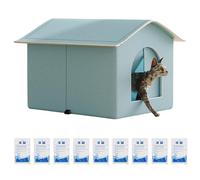 Cat House - Shelter For Cats | Grotte Pour Animaux De Compagnie Pliants | Abri De Refroidissement Attaché Pour Chien | Spacieux Nidification De Glace Chaton, Accessoire Pour Animaux De Compagnie Pour