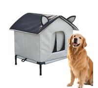 Cat House Weatherproof - Insulated Elevated Pet Shelter, Winter Home | Waterproof Dog House for Winter Stray Animal Backyard Garden Patio Porch