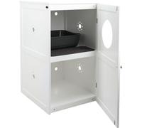 Cat house XL 2 livelli, in mdf, 53×90×58cm colore bianco Trixie