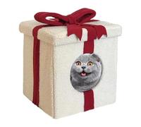 Cat Houses for Indoors, Soft Bed House for Cats, Warm Pet Cave Bed, Closed Cat Bed House, Box Shape Cat Cave, Large Pet House for Cats, Cute Cat House for Indoors, Indoor Dog and Cat Bed