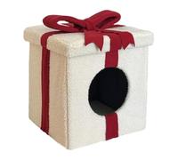 Cat Houses for Indoors, Soft Pet Bed House, Box Shaped Cat Bed, Closed Cat Cave Bed, Warm Indoor Cat House, Large Pet Cave Bed, Cute Cat House for Pets, Cat and Dog Bed House, Cozy Pet Bed for Cats