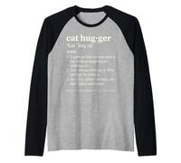 Cat Hugger Definition Funny Dictionnaire Style Feline Lover Manche Raglan