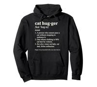 Cat Hugger Definition Funny Dictionnaire Style Feline Lover Sweat à Capuche