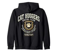 Cat Huggers Social Club Impression de Pattes de félin Sweat à Capuche