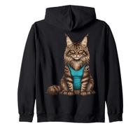 Cat I Love Mom Amoureux des Chats Maman Sweat à Capuche