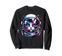 Cat in Space Astronaut Outer Galaxy Kitten Gifts Cat Space Sweatshirt