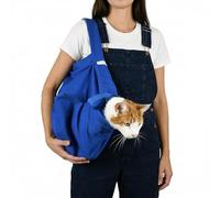 Cat-in-the-Bag Cozy Comfort Sac de transport pour chat - Petit sac de transport doux pour chat - Bleu cobalt - Pour le toilettage, les visites vétérinaires, l'administration des médicaments, les soins