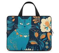 Cat in The Wild - Housse pour ordinateur portable de 10 pouces, sac de protection pour ordinateur portable avec dragonne