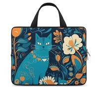 Cat in The Wild - Housse pour ordinateur portable de 15 pouces ultra fine et imperméable avec dragonne