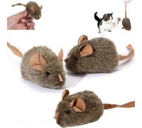 Cat Interactive Toy,Plush Electronic Mice Cat Toys,Cats Teething Toys,Interactive Indoor Cats Toy for Pets,Self-Play,Chasing,Chewing,and Daily Exercise (3)