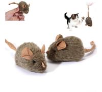 Cat Interactive Toy,Plush Electronic Mice Cat Toys,Cats Teething Toys,Interactive Indoor Cats Toy for Pets,Self-Play,Chasing,Chewing,and Daily Exercise (2)