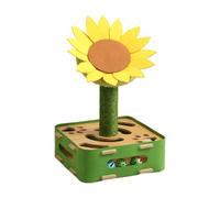 Cat Interactive Toys - Puzzle Sunflower Design | Jouet Stimulant Pour Chat | Griffoir Enrichissant, Jeu Éducatif Mental Et Physique, Entraînement Interactif Pour Chatons, Chats Adultes, Intérieur Mais