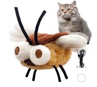 Cat Interactive Toys - USB Rechargeable Realistic Fly Shape Electric Pet | Automatic Moving Cat Toy, Interactive Exercise Plaything, For Biting Kicking Playing Pet Store Cattery Balcony Home