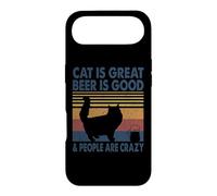 Cat is Great Beer is Good & People are Crazy Persian Cat Coque pour iPhone Air
