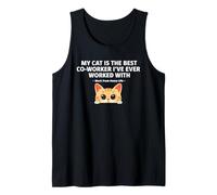 Cat Is The Best Co-Worker I've Ever Worked With WFH Novelty Débardeur