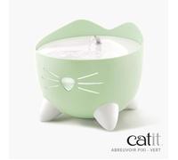 CAT IT Fontaine à eau automatique pour chat - 2,5 L - Vert