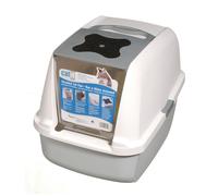 Cat It Maison De Toilette Avec Toit 55x40x45cm Gris pour Chat