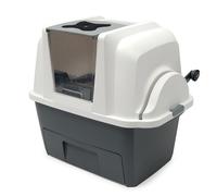 Cat It Maison De Toilette Smart Sift Anthracite/blanc pour Chat