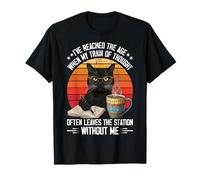 Cat I've Reached The Age When My Train of Thought Hommes Femmes T-Shirt
