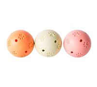 Cat Jingle Balls with Bells - 3PCS Hollow Out Kitten Toys | Interactive Rattle Ball for Play & Exercise | Pet Chew Supplies, Floor Scratch Toy for Small Animals, Puppies & Kittens