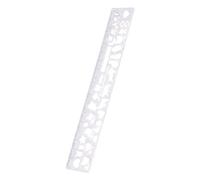 Cat Journal Règle Pochoir - Règle de 7,28" | Pochoir en acier inoxydable - Outil de dessin réutilisable pour journalisation, scrapbooking, calendriers, bureau scolaire, organisation de notebook et