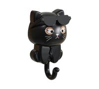 Cat Key Hook - ABS Wall Hook Cute Auto Sunglasses Feature | Non Drill Installation Waterproof Décorative Key Holder Holder For Easy Organization, Kitten Hoodies Rack For Home Entryway, Bedroom, Office