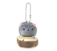 Cat Keychain Plush, Keyring Charm Plush, Animal Cat Doll For Car Backpack Kids Funny Birthday Party Favors Textile Mascot Gear Velvet Aesthetic Shield Fiber Decoration Base Velvet Kitten Ornament