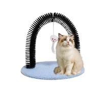 Cat Kitten Massaging and Scratch Pet Arch - Soft Bristle Peigt Colonne | Dispositif anti-ICM de l'auto-marchand automatique - Brosse à frotter pour la fourrure et la saleté lâche | Self-tooleur - Stat