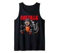 Cat Kitty Catzilla for Cat Moms Cat Dads Pet Lovers Débardeur
