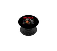 Cat Kitty Catzilla for Cat Moms Cat Dads Pet Lovers PopSockets PopGrip Adhésif