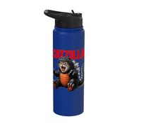 Cat Kitty Catzilla for Cat Moms Cat Dads Pet Lovers Stainless Steel Insulated Water Bottle