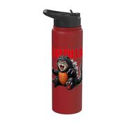 Cat Kitty Catzilla for Cat Moms Cat Dads Pet Lovers Stainless Steel Insulated Water Bottle