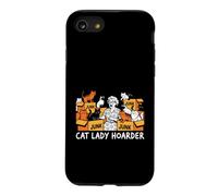 Cat Lady Hoarder Funny Crazy Kitten Collector Design Coque pour iPhone SE (2020) / 7/8