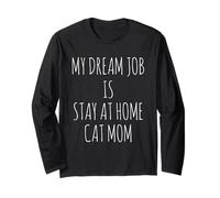 Cat Lady Stay at Home Cat Mamans sans Enfant Voter Politique Manche Longue