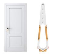Cat Latch For Door - PP 12.4x3.15 Inches | Adjustable Stopper Door Holder | Cat Proof Lever Elastic Pet Pinch Guard For Keeping Dogs Out Securing Room Entry And Protecting Pets In Home Indoor Use