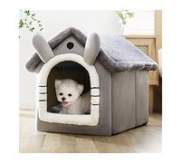 Cat lit Chat Tente somnifère lit Cave Coussin Auto-réchauffeur 2 en 1 nid Pliable pour Chats intérieurs Chaton de Chiot pour Chien (a, s pour 4 kg)