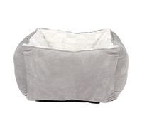 Cat lit Chaton lit litière de Chat pour Animal de Compagnie chabet Chat carré Chaude Bouchon Kennel Soft Chiot canapé Animal de Compagnie nid Coussin de Cave (Gris)