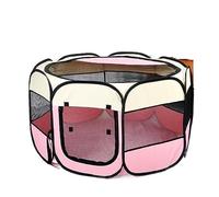 Cat lit Chaton lit Portable Pliable 600d Tissu Oxford et Maille de cueille de mèche pour Animaux de Compagnie pour Le Salon Coussin de Coussin pour Animaux de Compagnie (Rose, 58 * 91cm)
