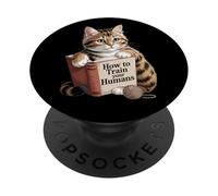 Cat lit, Comment Former Vos Humains, drôle d'idée de Cadeau PopSockets PopGrip Adhésif
