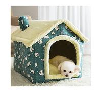 Cat lit de Chat Tente de Couchage de Couchage Cave Coussin Auto-réchauffeur 2 en 1 nid Pliable pour Chats intérieurs Chaton de Chiot de Chiot (d, s pour 4 kg)