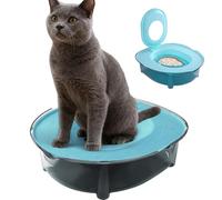Cat Litter Box, Large Pet Toilet, Anti-Splash Open Tray, Non-Slip Removable Design, Easy-Clean Pet Accessory with Usage for Small, Medium, and Big Cats in Indoor, Outdoor, Or Travel Settings